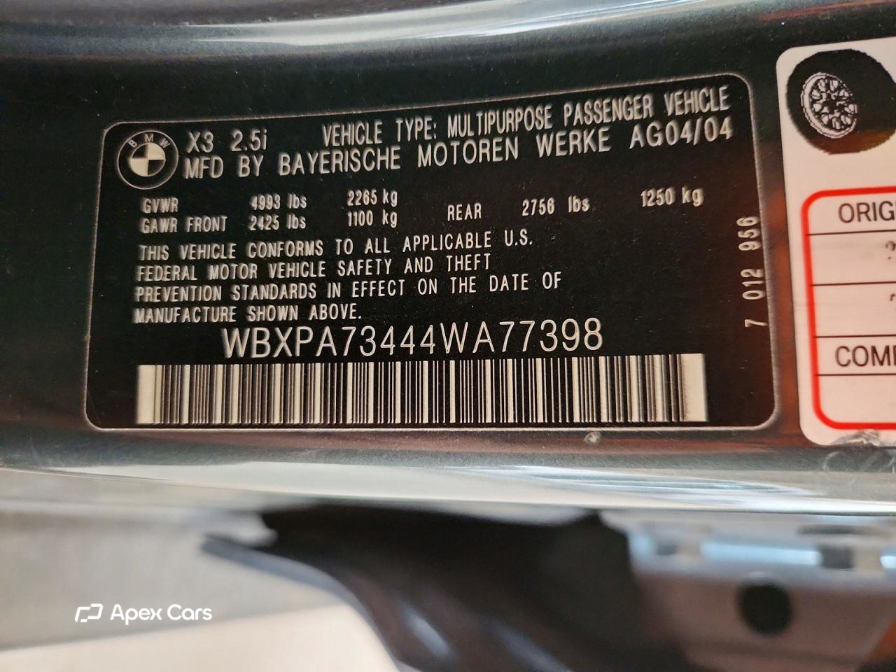 BMW X3 2004