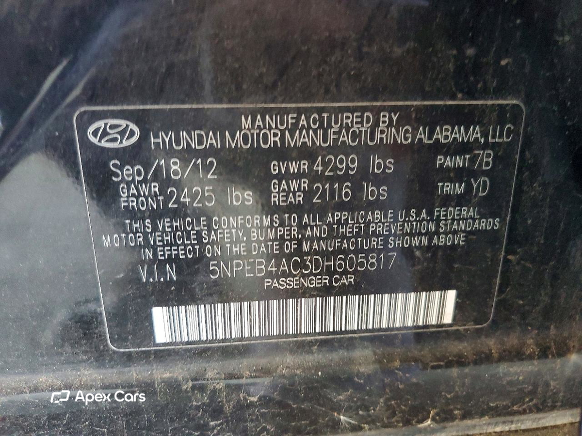Hyundai Sonata 2013