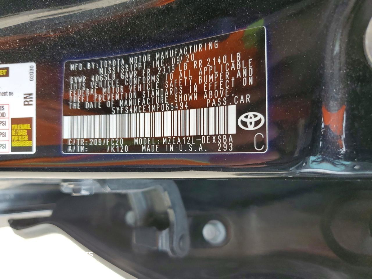 Toyota Corolla 2021