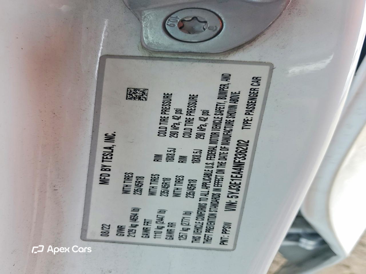 Tesla Model 3 2022