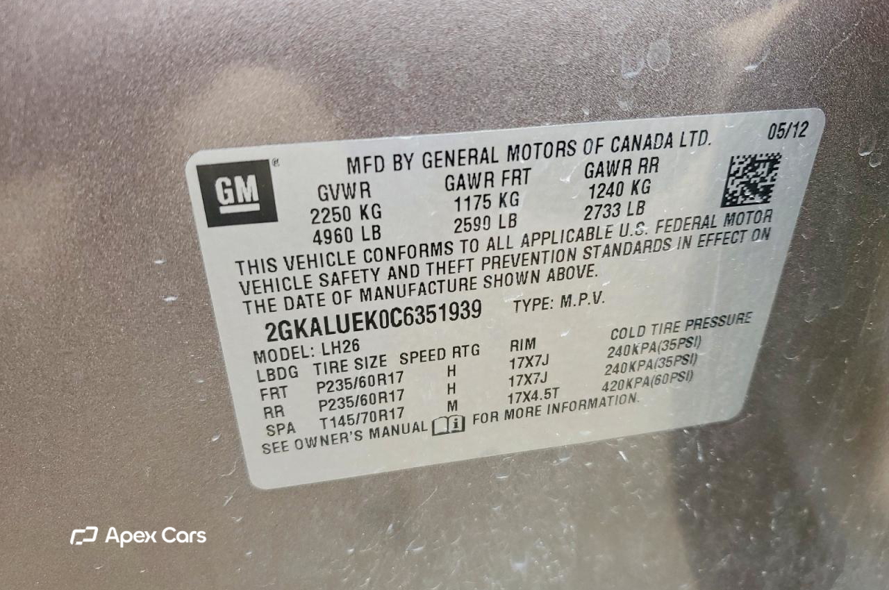 GMC Terrain 2012