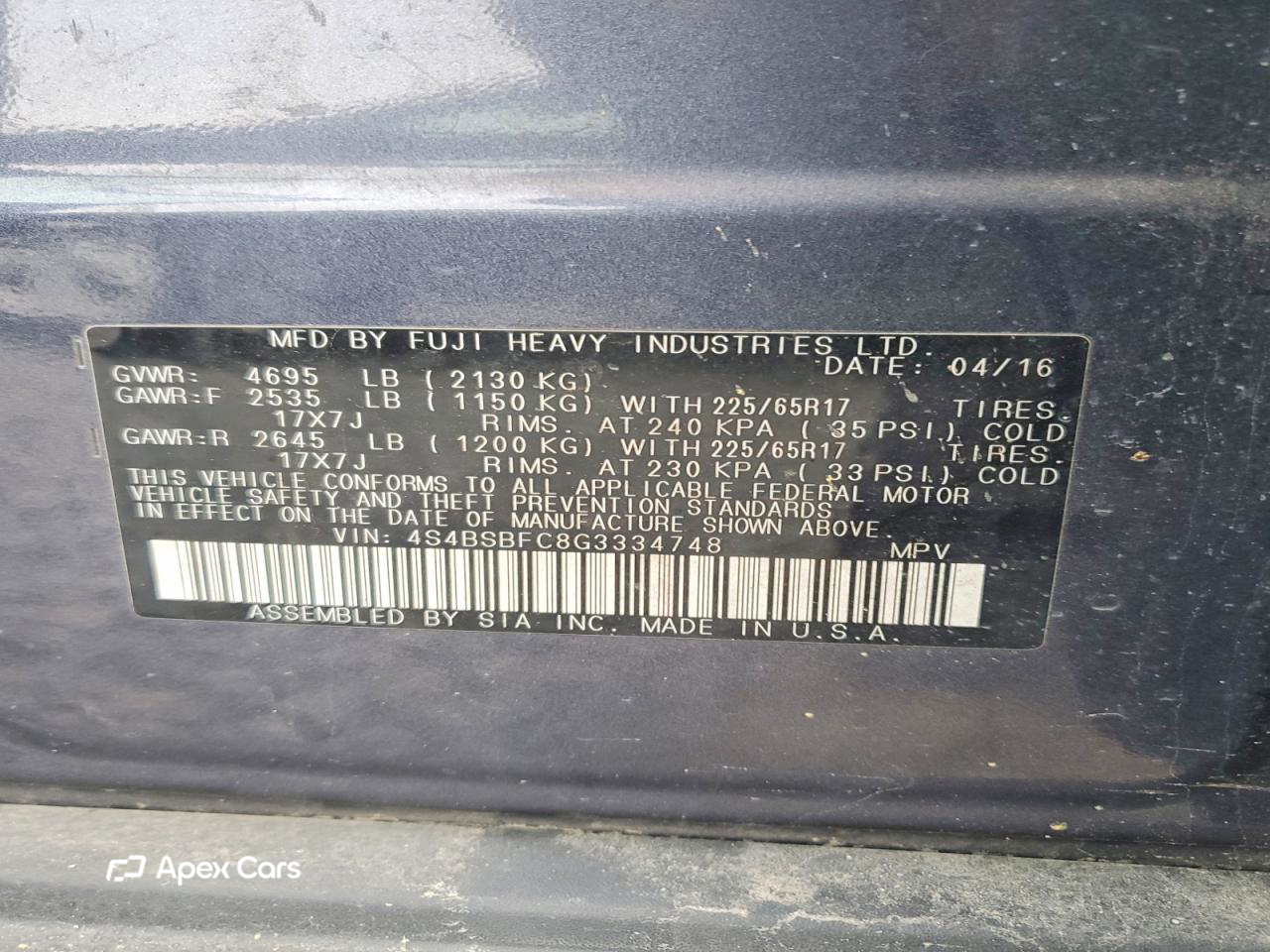 Subaru Outback 2016