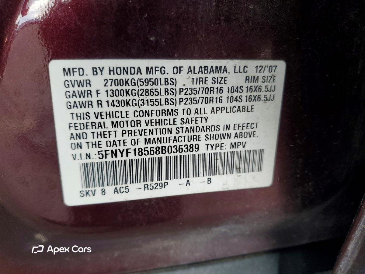 Honda Pilot 2008