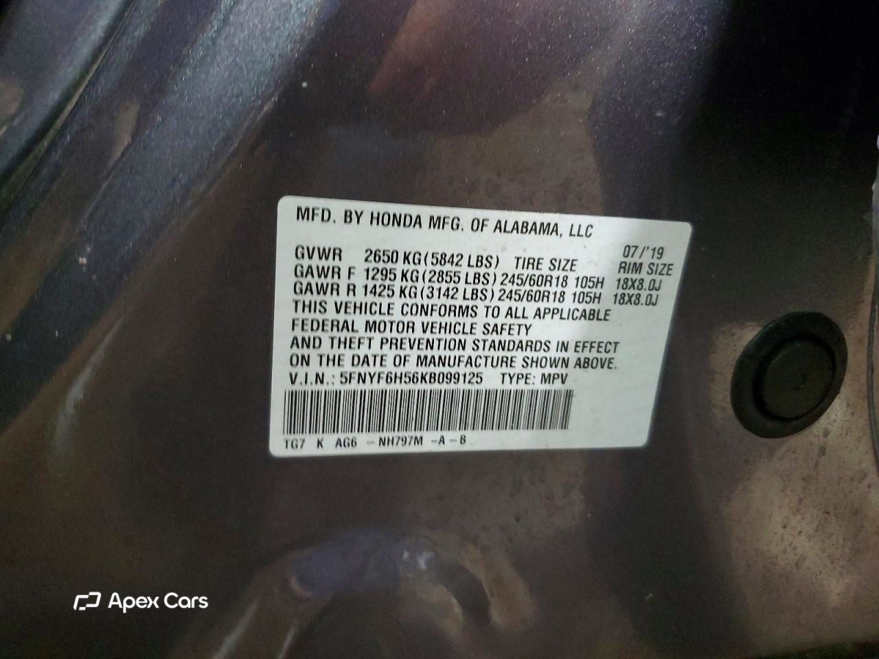 Honda Pilot 2019