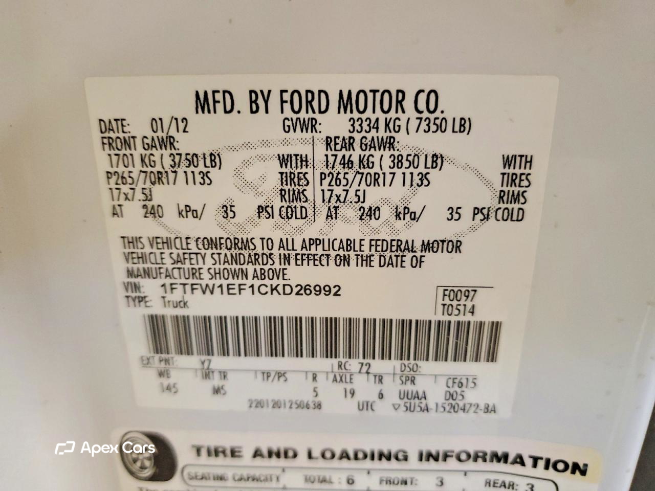 Ford F-150 2012