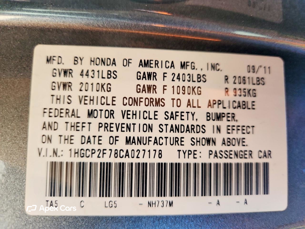 Honda Accord 2012