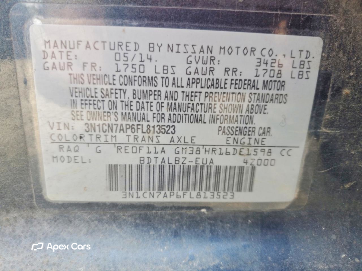 Nissan Versa 2015