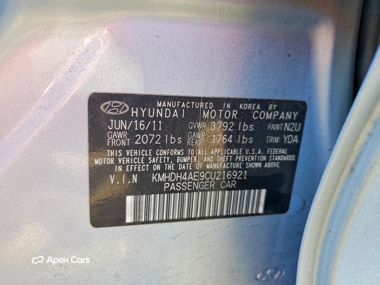 Hyundai Elantra 2012