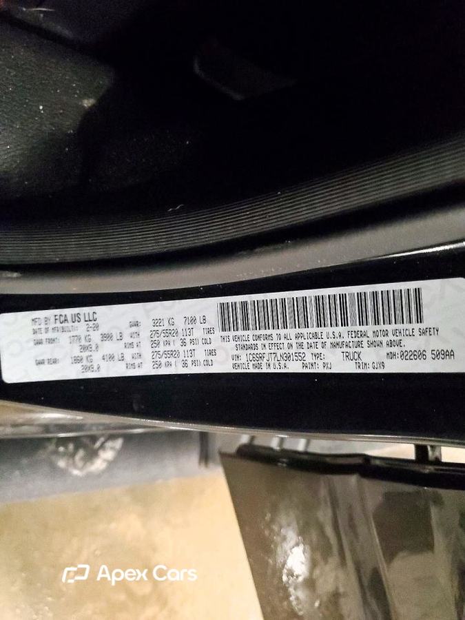RAM 1500 2020