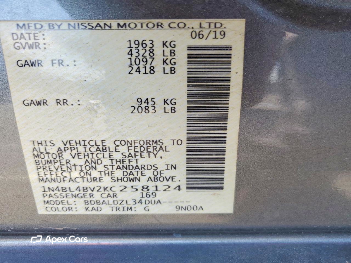 Nissan Altima 2019