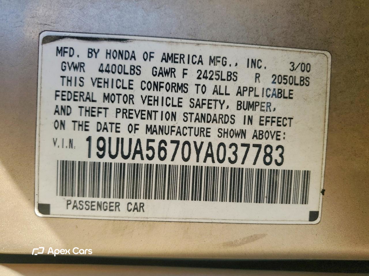 Acura TL 2000