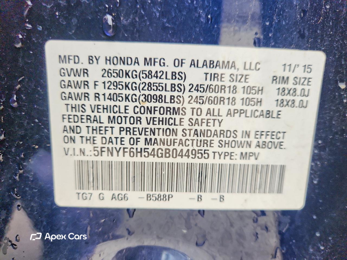 Honda Pilot 2016