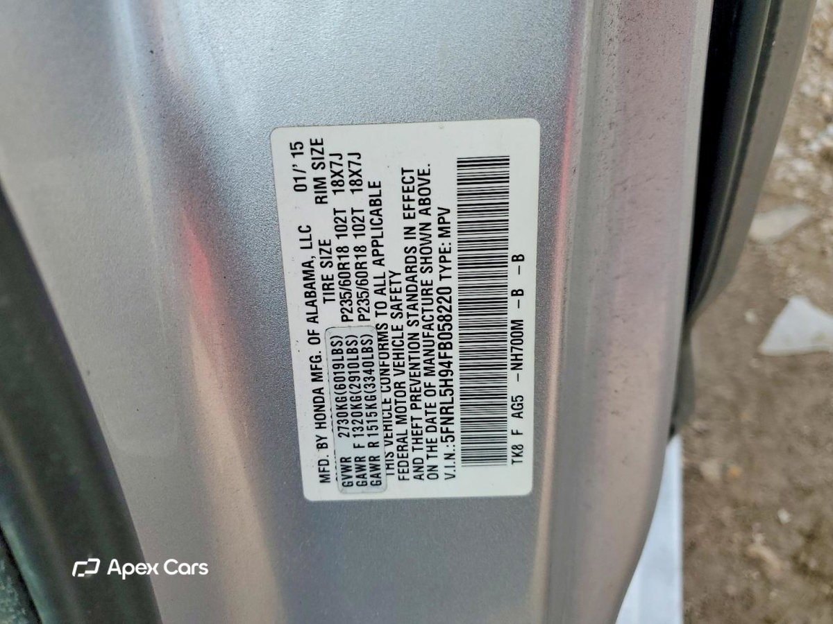 Honda Odyssey 2015