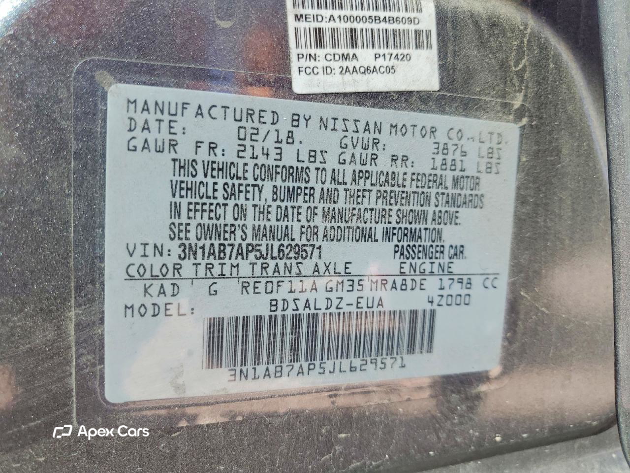 Nissan Sentra 2018