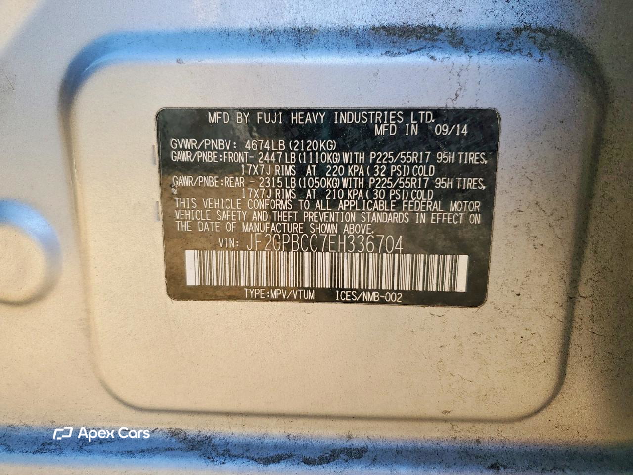 Subaru XV 2014