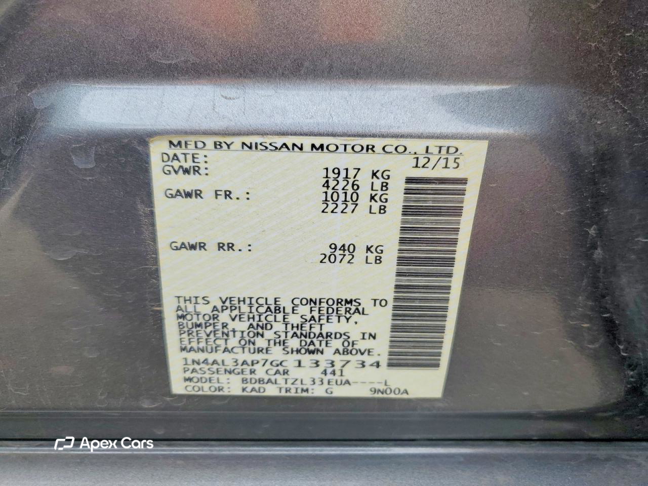 Nissan Altima 2016