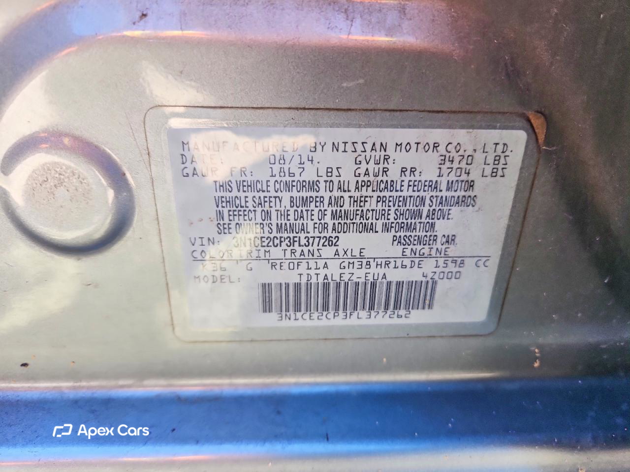 Nissan Versa 2015