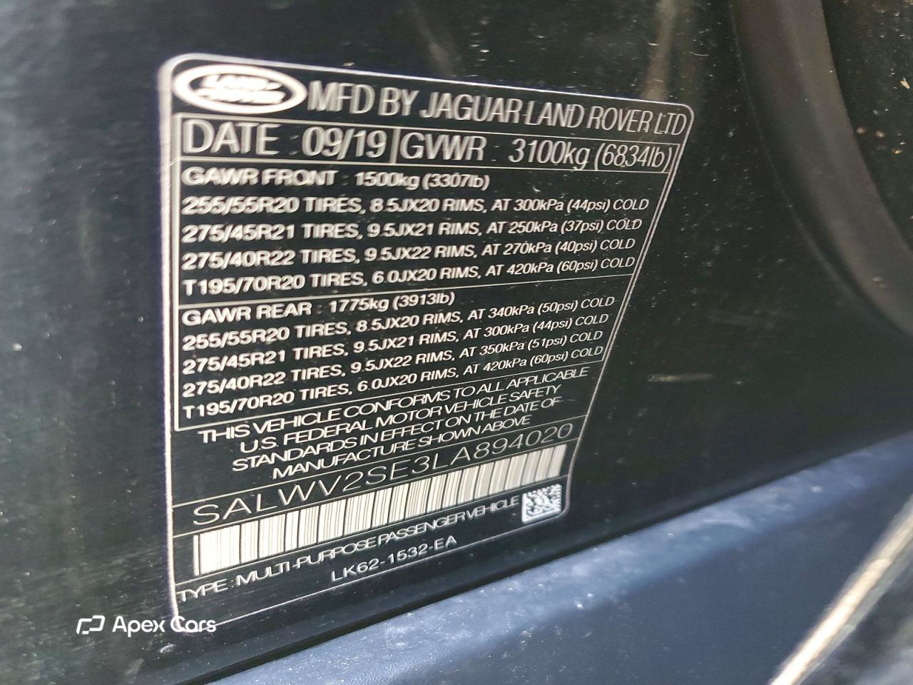 Land Rover Range Rover 2020