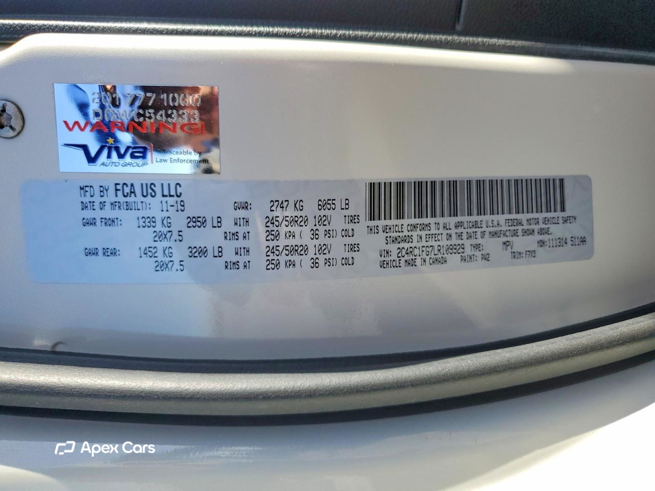 Chrysler Pacifica 2020