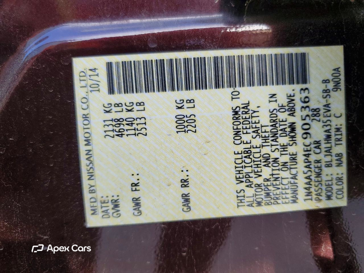 Nissan Maxima 2014