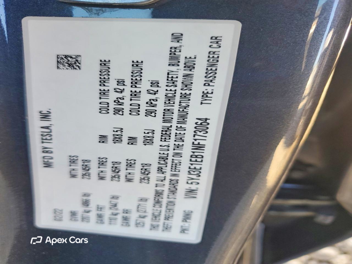 Tesla Model 3 2022