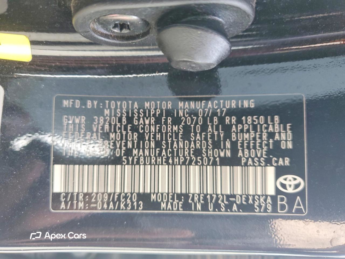 Toyota Corolla 2017