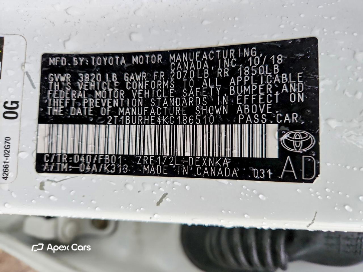 Toyota Corolla 2019