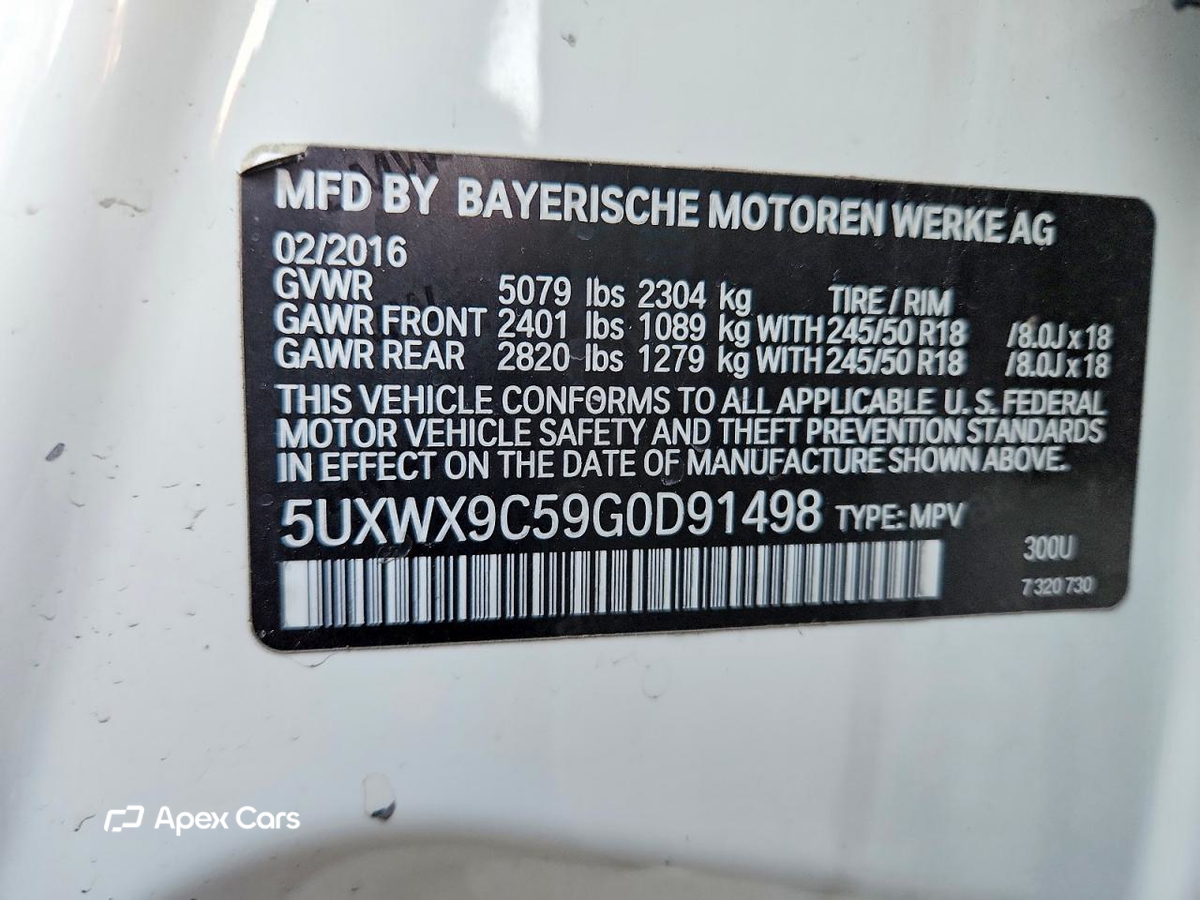 BMW X3 2016