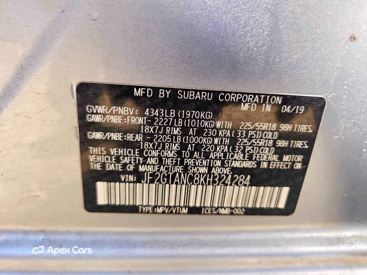 Subaru XV 2019