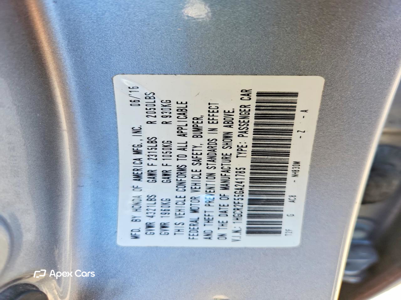 Honda Accord 2016