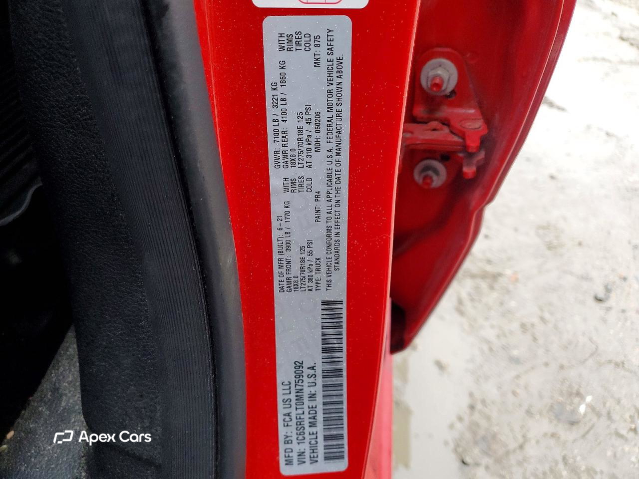 RAM 1500 2021
