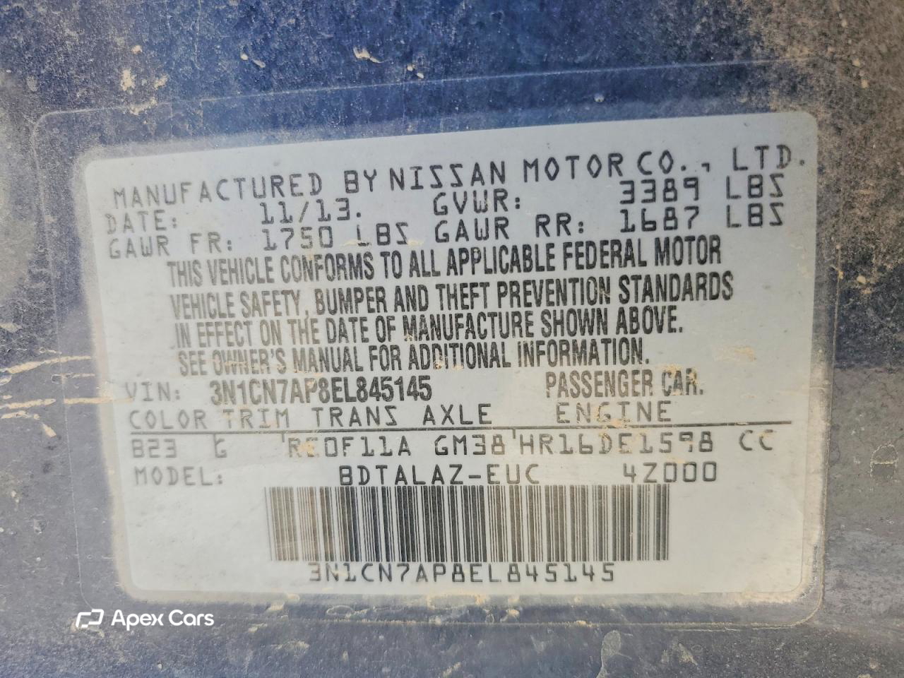 Nissan Versa 2014