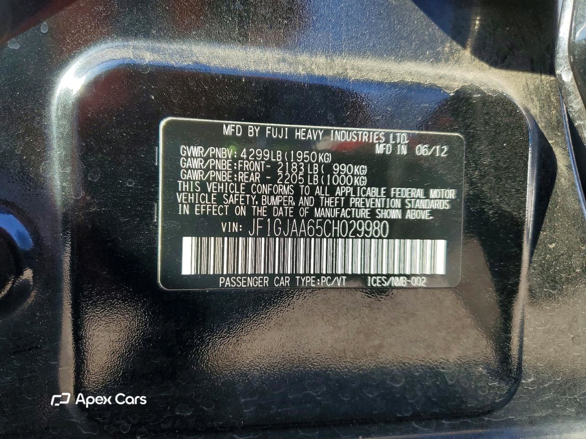 Subaru Impreza 2012