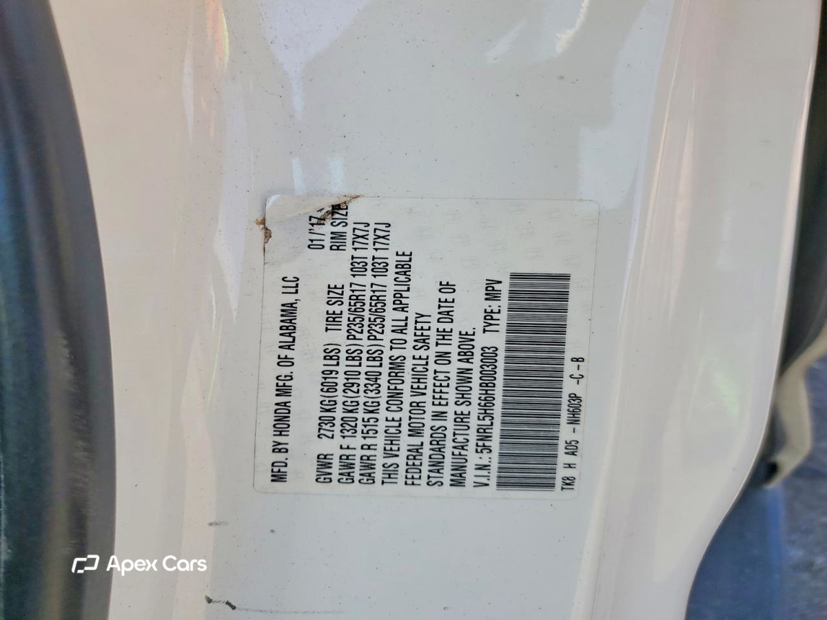 Honda Odyssey 2017