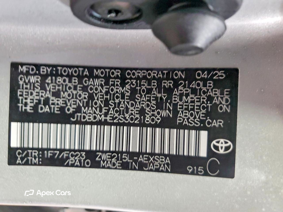 Toyota Corolla 2025