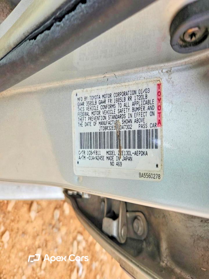 Toyota Corolla 2003