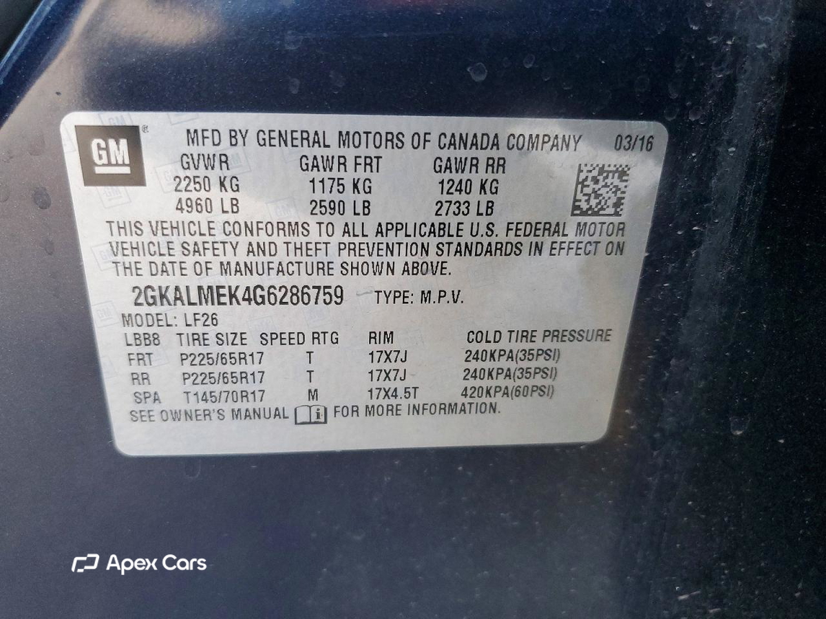 GMC Terrain 2016