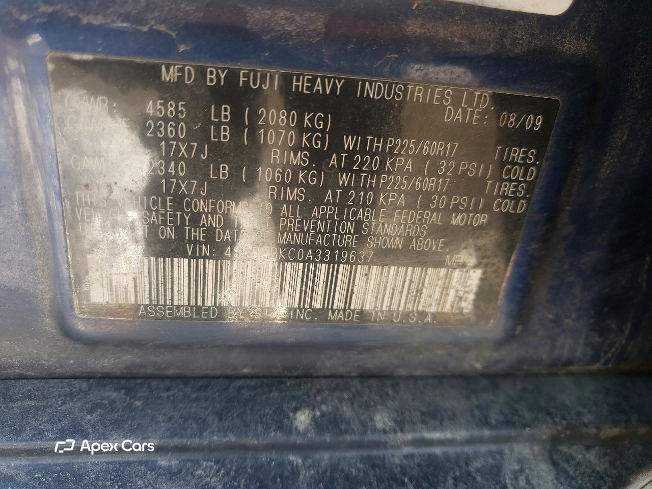 Subaru Outback 2010