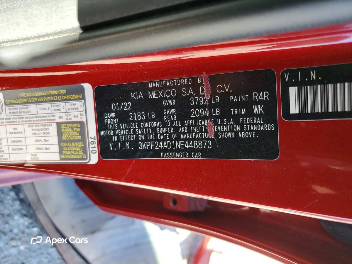 Kia Forte 2022