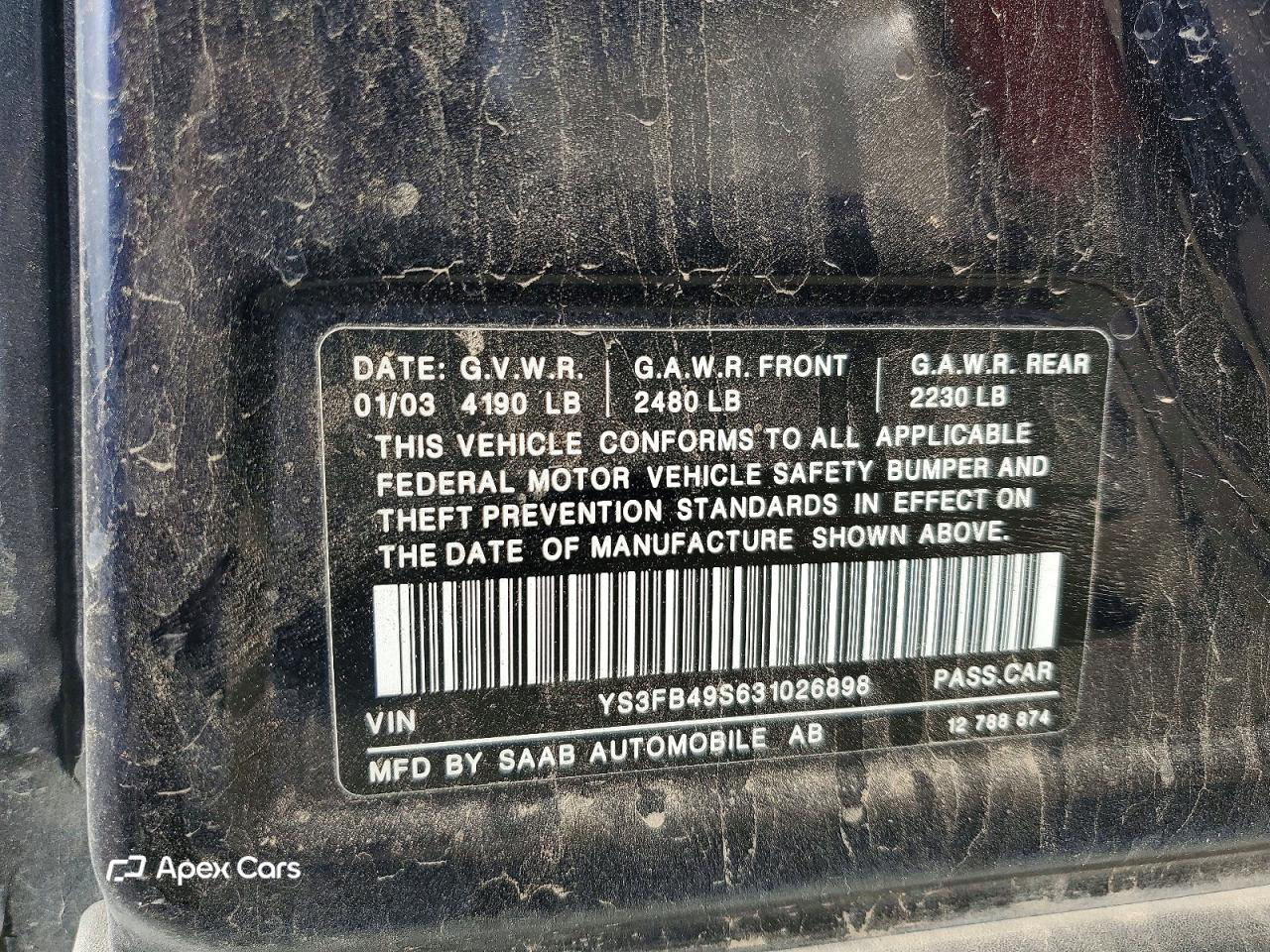 Saab 9-3 2003
