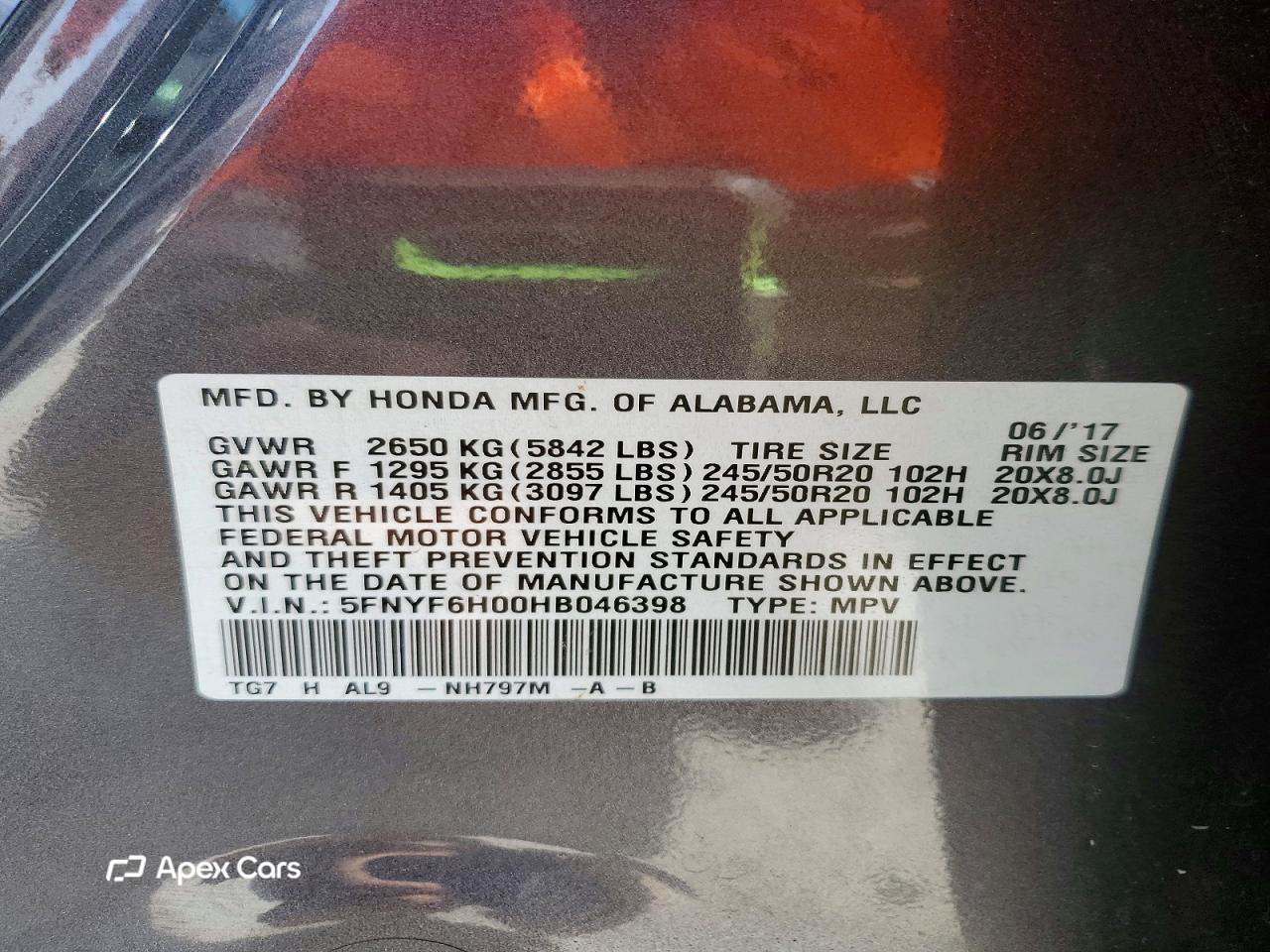 Honda Pilot 2017