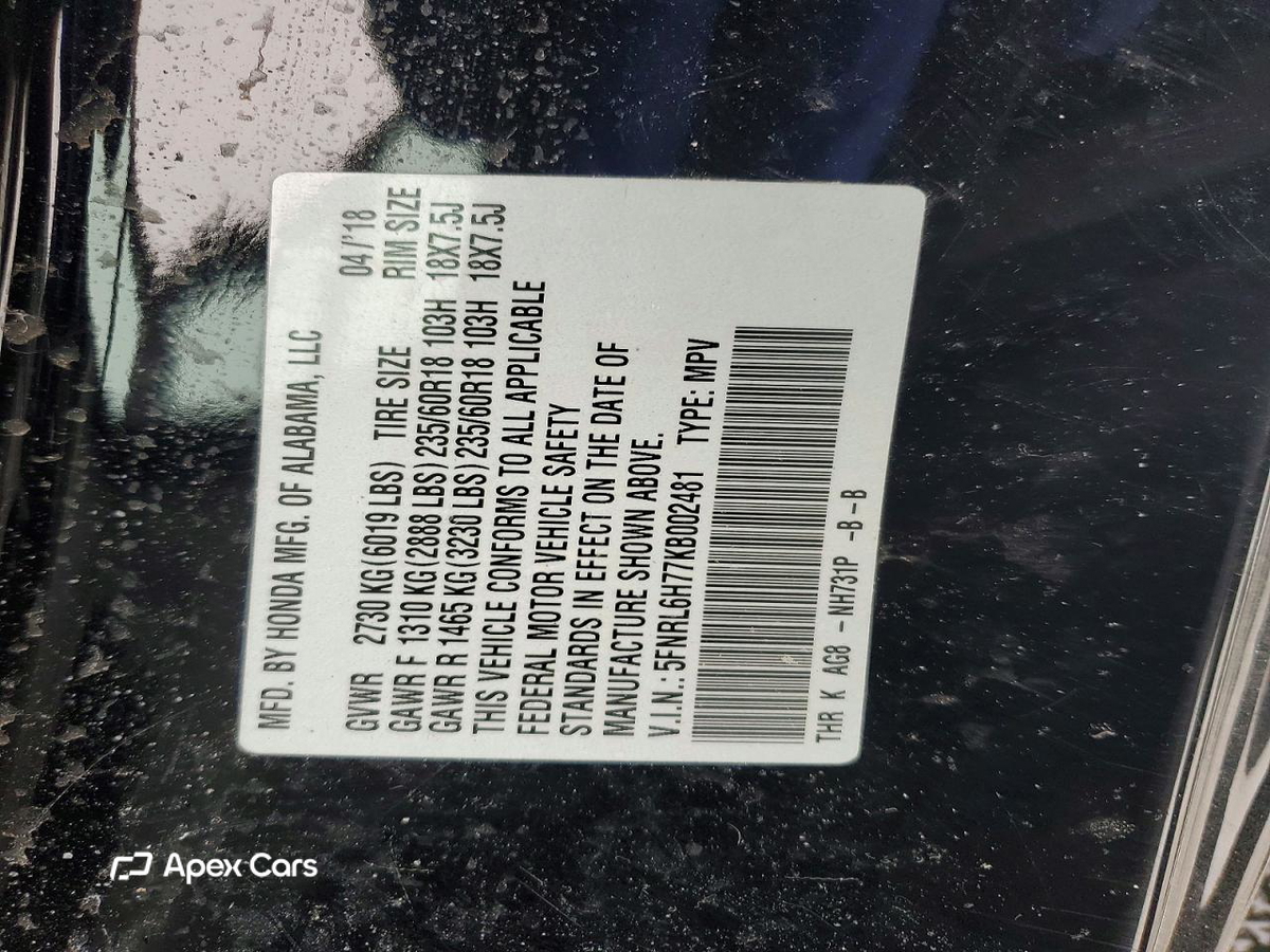 Honda Odyssey 2019