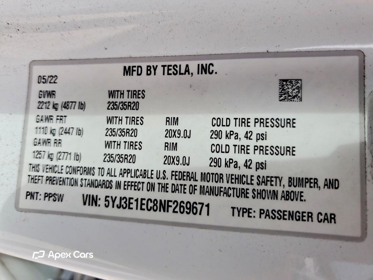 Tesla Model 3 2022