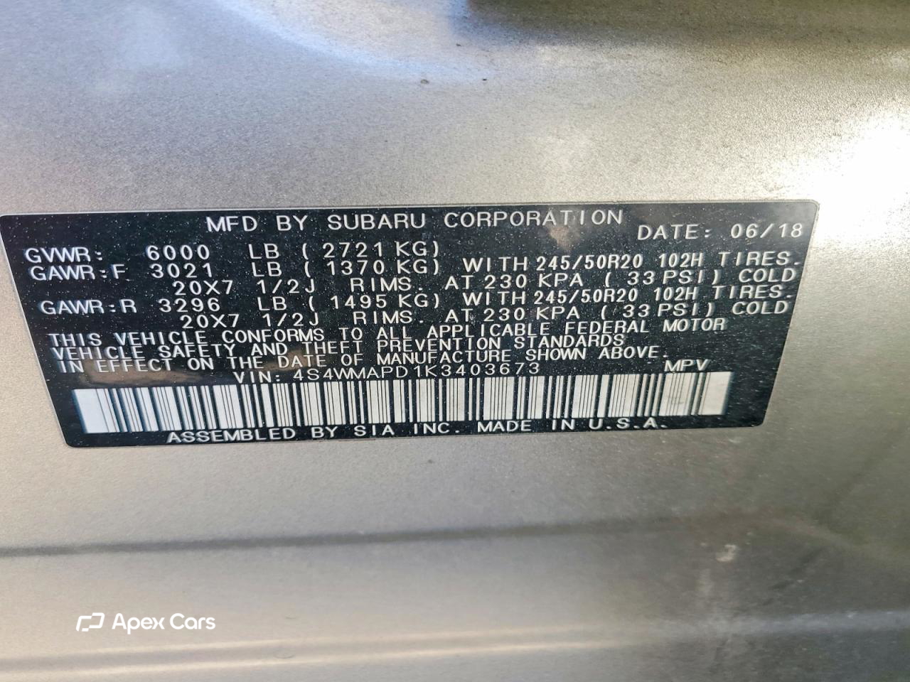 Subaru Ascent 2019