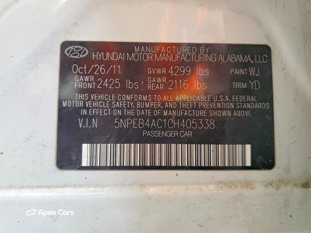 Hyundai Sonata 2012