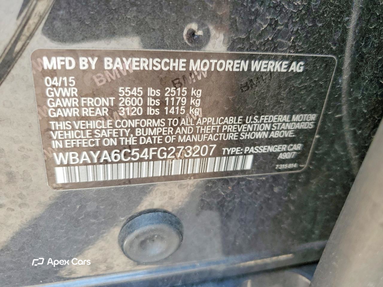 BMW Series 7 2015
