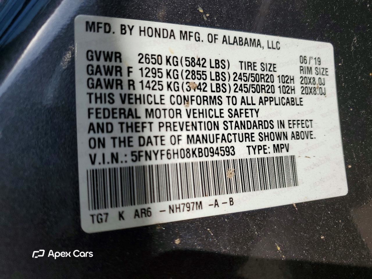 Honda Pilot 2019