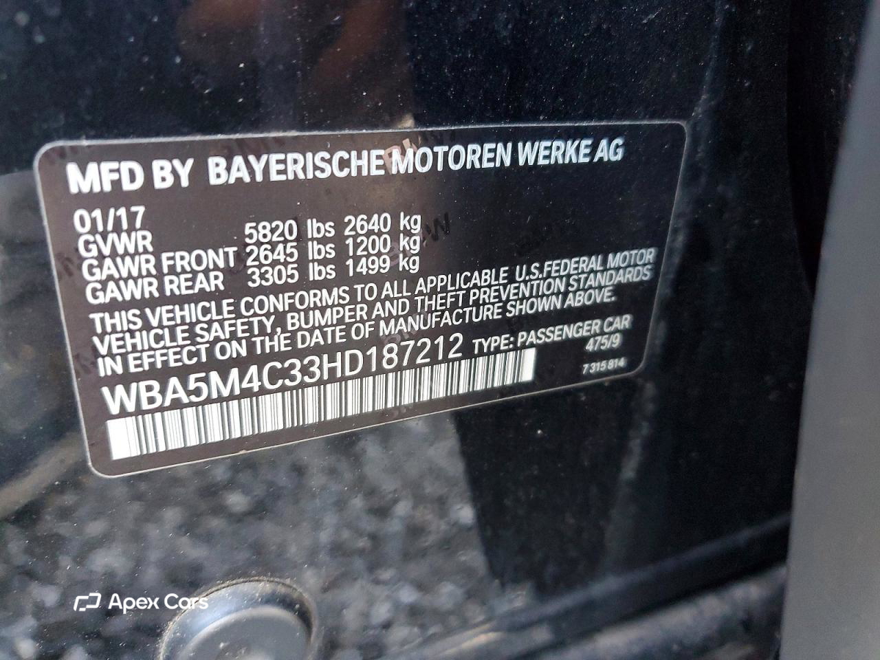 BMW Series 5 2017