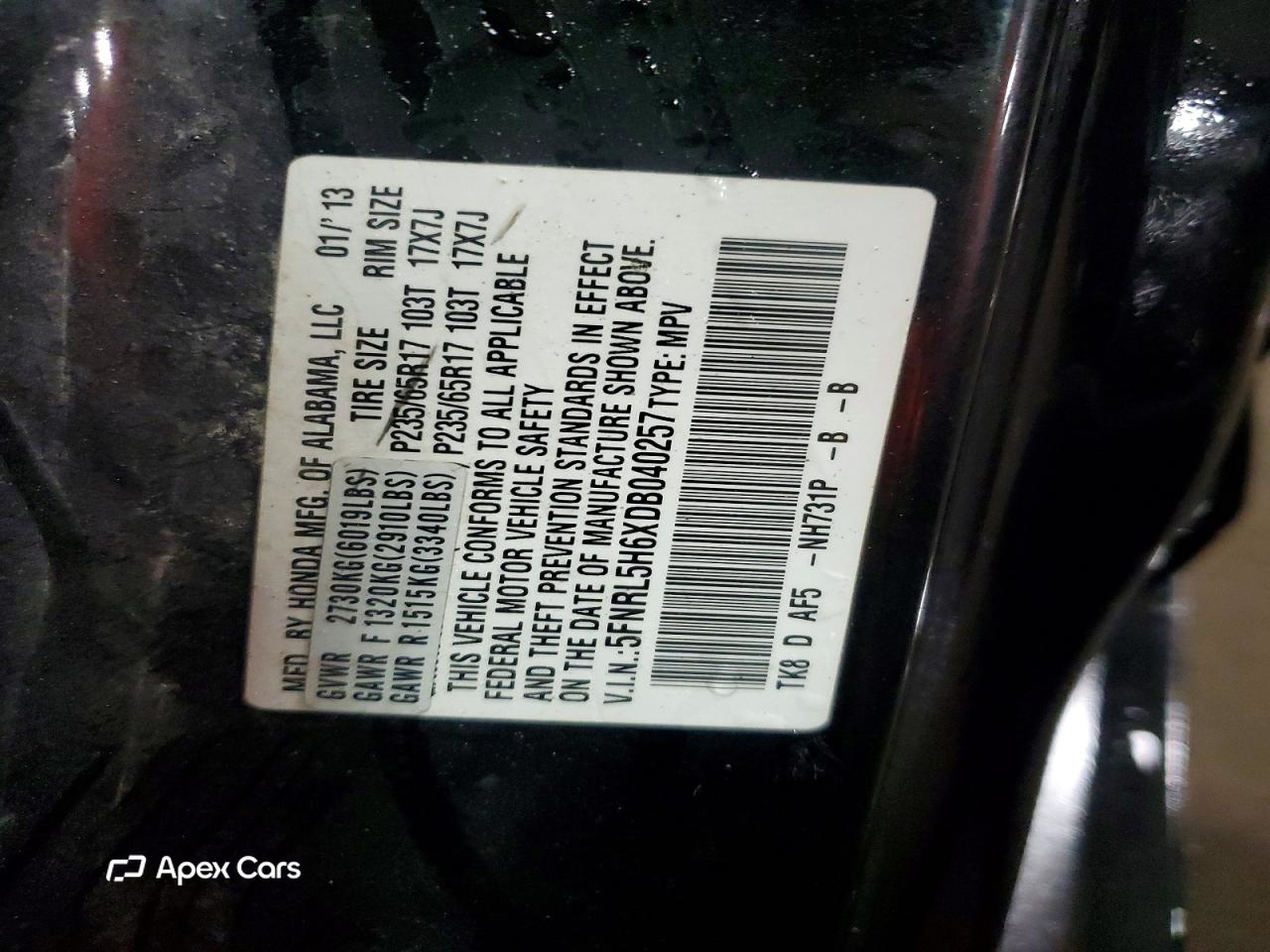 Honda Odyssey 2013