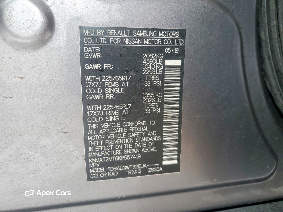 Nissan Rogue 2019
